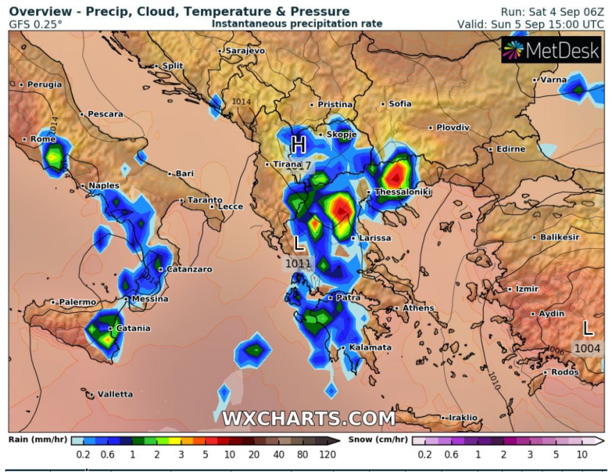 Καιρός: Ερχονται έντονα καιρικά φαινόμενα από τα δυτικά - Κίνδυνος για πλημμύρες στις καμένες περιοχές