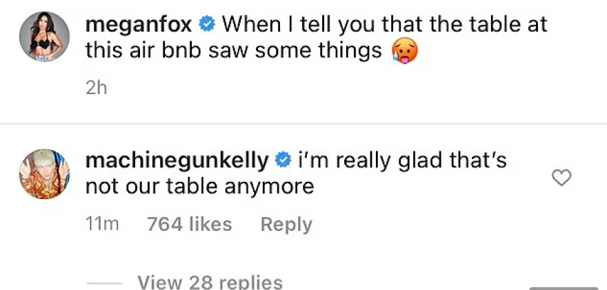 Μέγκαν Φοξ: Η σέξι σέλφι, η ρομαντική «απόδραση» και το... υπονοούμενο για το τραπέζι του Airbnb