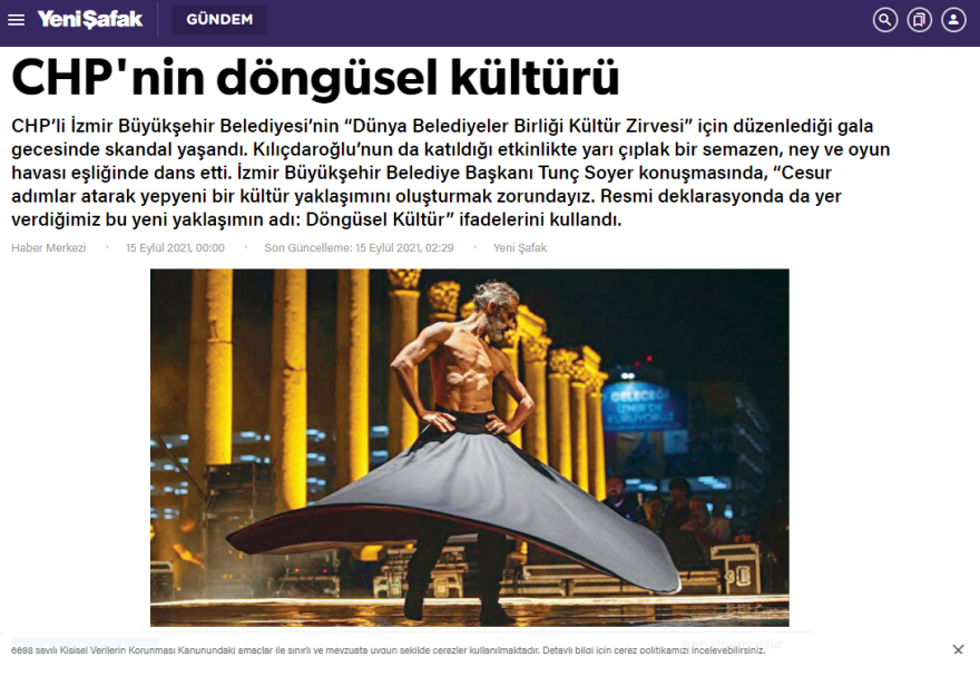 Ημίγυμνος δερβίσης «σκανδαλίζει» την Τουρκία 