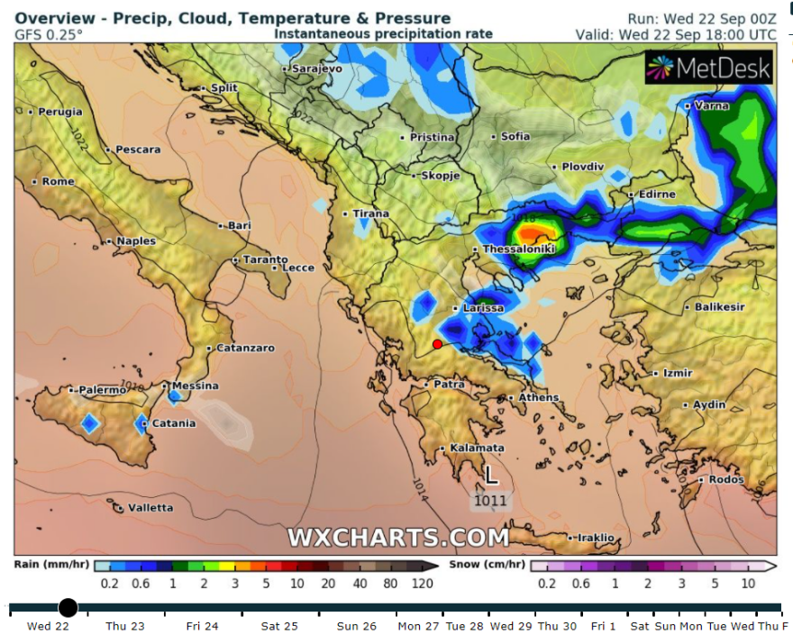 Καιρός: Σύντομη κακοκαιρία από το βράδυ με χειμωνιάτικες θερμοκρασίες στα βόρεια - Ισχυρές βροχές στην Εύβοια  