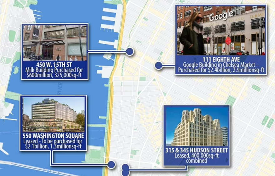 Google: «Ρίχνει» 2,1 δισ. δολάρια για νέα γραφεία στη Νέα Υόρκη - Η πιο ακριβή αγορά κτηρίου από την αρχή της πανδημίας