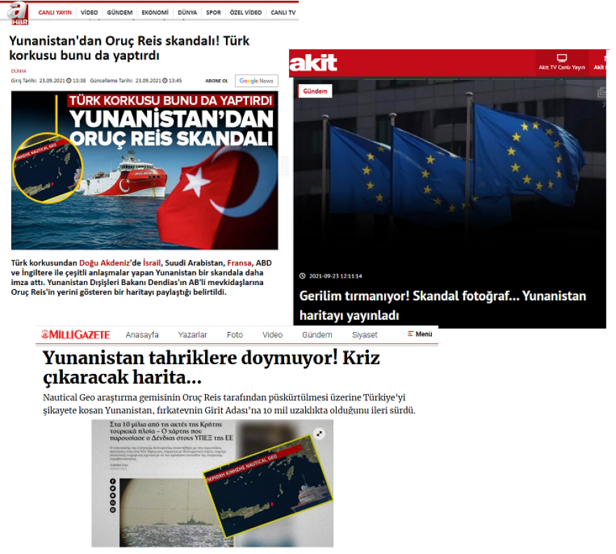 Τουρκία: Αντιδράσεις για τον χάρτη Δένδια με τουρκικά πλοία ανατολικά της Κρήτης