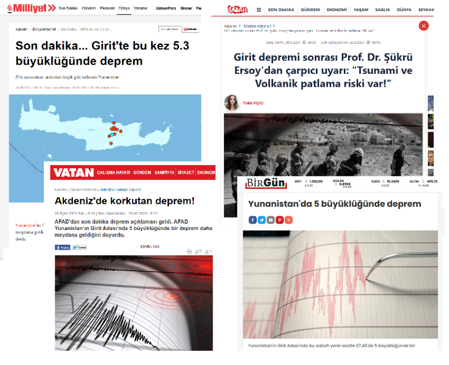 Σεισμός στην Κρήτη: Τι γράφουν οι Τούρκοι για τα 5,8 και 5,3 Ρίχτερ