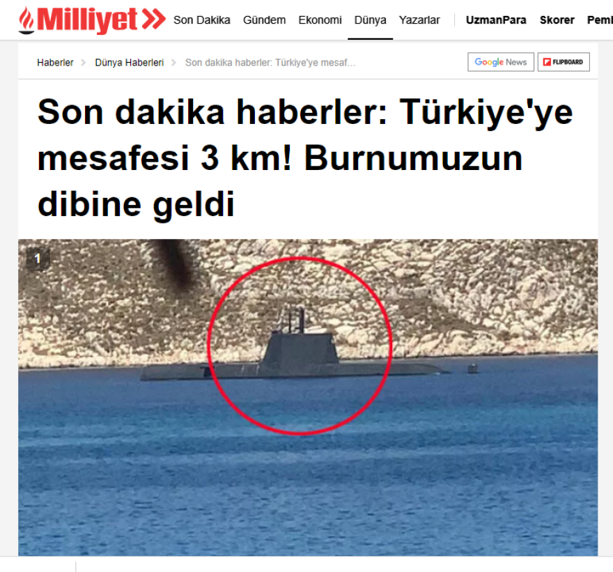 Καστελόριζο: Τι λένε οι Τούρκοι για το τρολάρισμα του Α/ΓΕΕΘΑ με το «Παπανικολής»