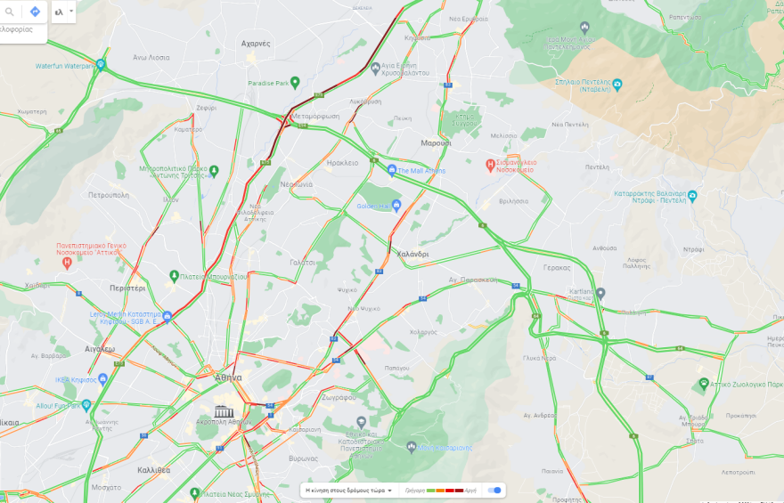 Κίνηση στους δρόμους: Πού θα συναντήσετε μποτιλιάρισμα τώρα, ταλαιπωρία στην Αθηνών - Λαμίας - Live εικόνα