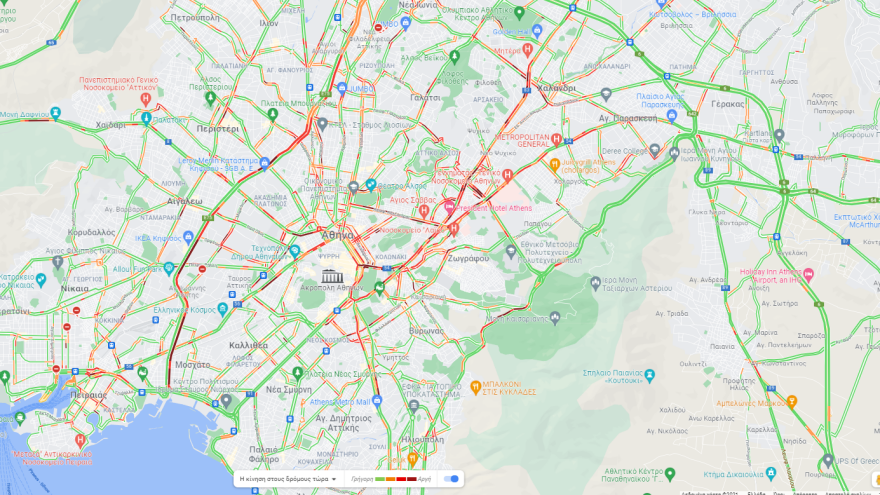 Κίνηση στους δρόμους: Μποτιλιάρισμα στο ανοδικό ρεύμα του Κηφισού - Live εικόνα