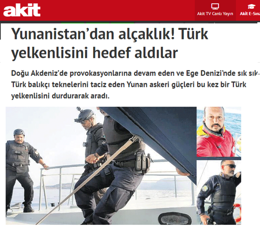 Ελληνοτουρκικά: Τούρκος καπετάνιος κατήγγειλε «απειλές» στη διάρκεια ελέγχου της FRONTEX στο ιστιοφόρο του 