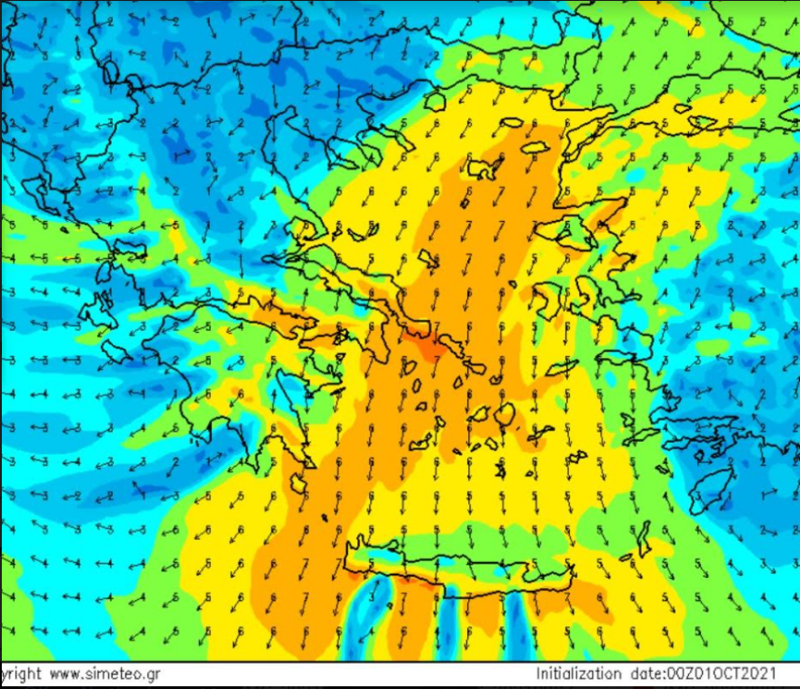 Καιρός - Γιάννης Καλλιάνος: «Προσοχή στους ισχυρούς ανέμους το Σαββατοκύριακο» - Ασθενείς βροχές στα βόρεια της Κρήτης