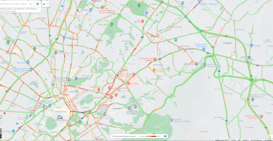 Κατεχάκη: Κλειστή έως το μεσημέρι από το ύψος της Μεσογείων έως και την Κηφισιάς