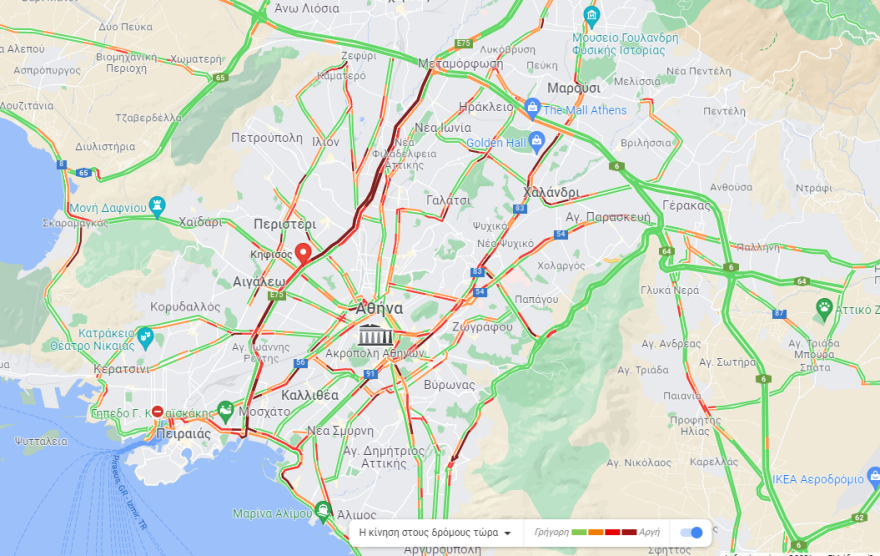 Σοβαρό τροχαίο με δύο τραυματίες στον Κηφισό - Άνοιξε η άνοδος στο ύψος της Πέτρου Ράλλη