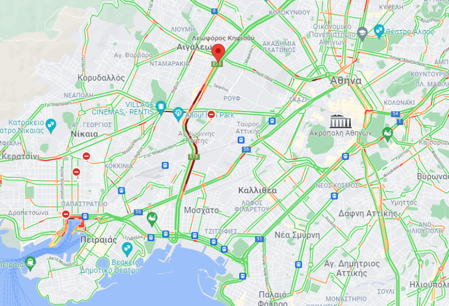 Σοβαρό τροχαίο με δύο τραυματίες στον Κηφισό - Άνοιξε η άνοδος στο ύψος της Πέτρου Ράλλη