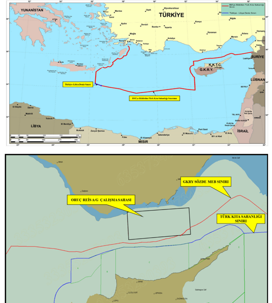 Ακραία πρόκληση της Άγκυρας: Χάρτες με τουρκική όλη τη θαλάσσια περιοχή από Κύπρο μέχρι Κρήτη