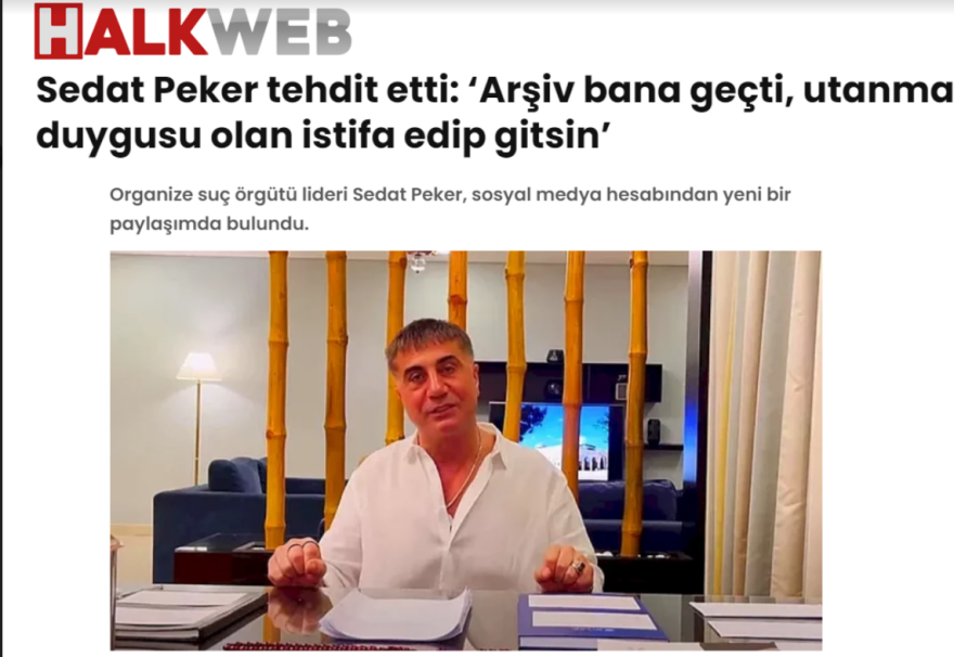 Με νέα ροζ βίντεο απειλεί ο Τούρκος αρχιμαφιόζος Πέκερ τους πολιτικούς στα Κατεχόμενα