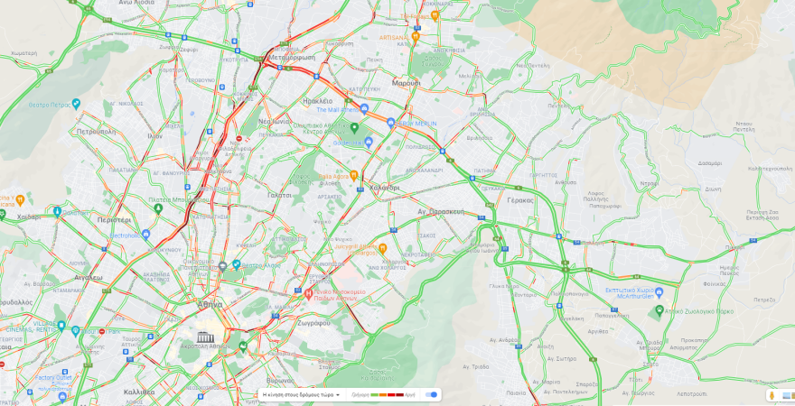 Κίνηση στους δρόμους: Ομαλοποιήθηκε η κίνηση και στα δύο ρεύματα του  Κηφισού 
