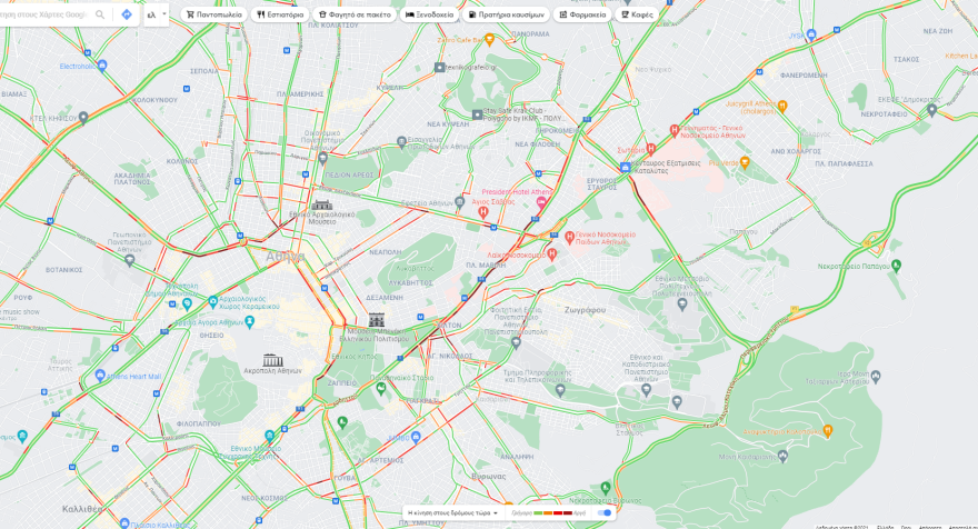 Κίνηση στους δρόμους: Πού υπάρχει μποτιλιάρισμα τώρα