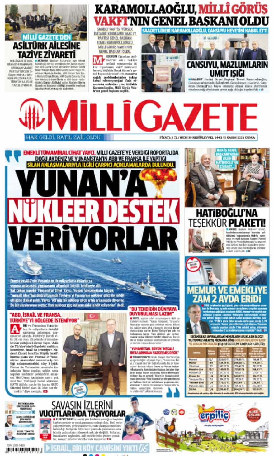 Θεωρητικός της «Γαλάζιας Πατρίδας»: «Η Ελλάδα απειλεί την Τουρκία με τα πυρηνικά της Γαλλίας»