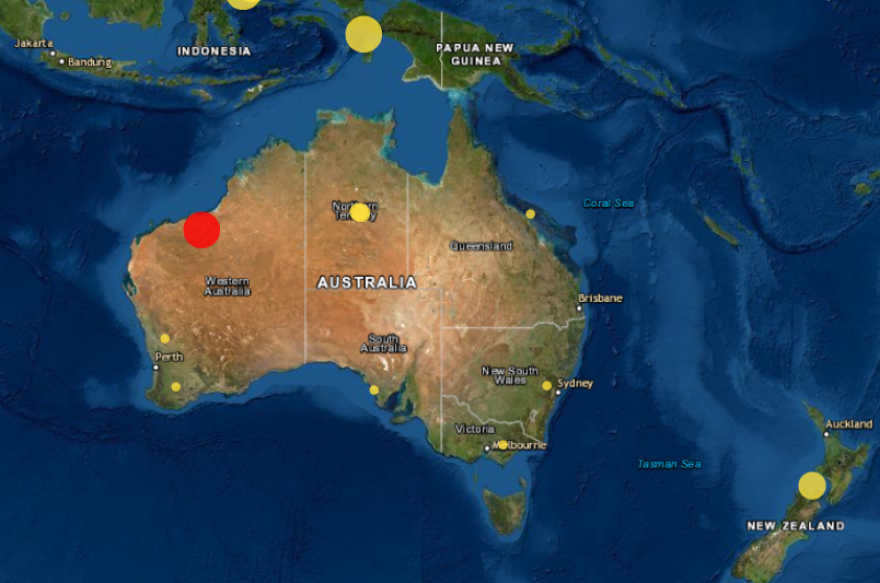 Σεισμός τώρα 5,4 Ρίχτερ στη Δυτική Αυστραλία
