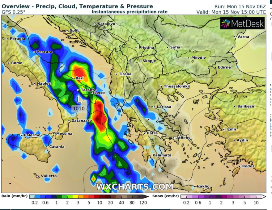Καιρός: Συννεφιασμένη και με σποραδικές βροχές ξεκινά η εβδομάδα - Δείτε βίντεο και χάρτες 