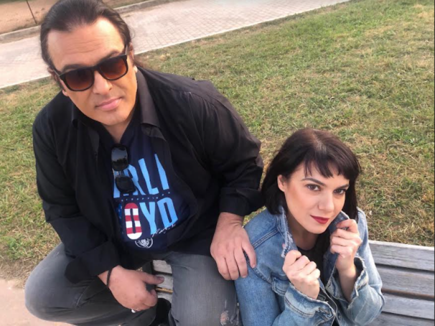 Ο Κώστας Λειβαδάς και η Ανδριάνα Μπάμπαλη στη μουσική σκηνή Σφίγγα