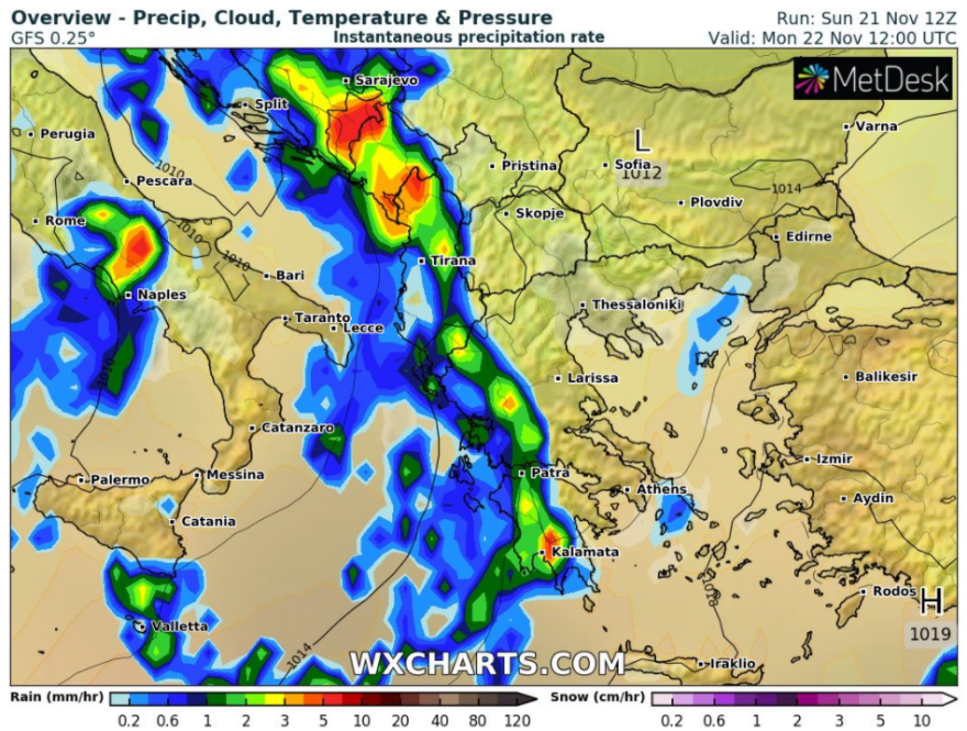 Καιρός: Εβδομάδα βροχών και καταιγίδων - Ποιες περιοχές θα επηρεαστούν
