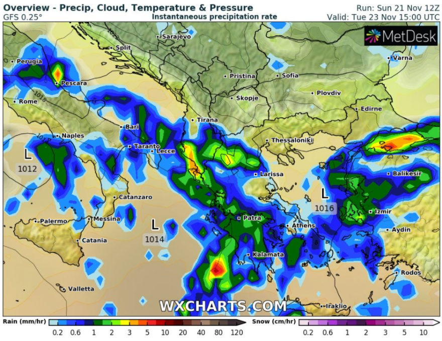 Καιρός: Εβδομάδα βροχών και καταιγίδων - Ποιες περιοχές θα επηρεαστούν