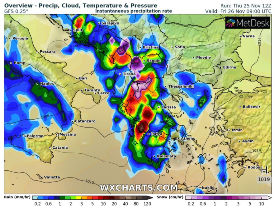 Καιρός: Κακοκαιρία μέχρι και την Τρίτη με ισχυρές καταιγίδες από τα δυτικά, επικίνδυνες βροχές και στην Αττική 