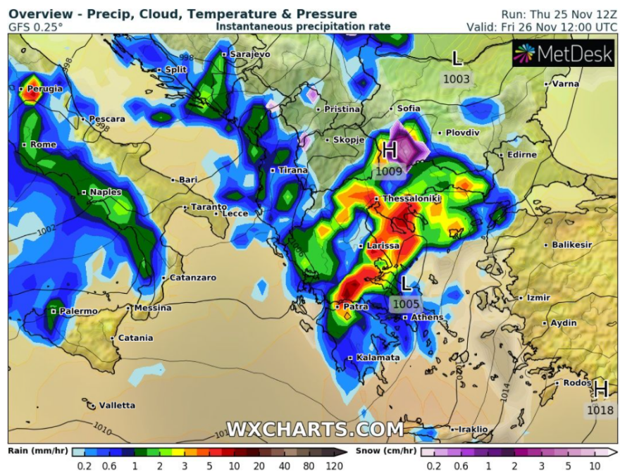 Καιρός: Κακοκαιρία μέχρι και την Τρίτη με ισχυρές καταιγίδες από τα δυτικά, επικίνδυνες βροχές και στην Αττική 