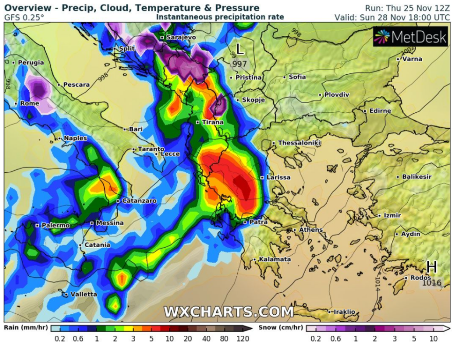 Καιρός: Κακοκαιρία μέχρι και την Τρίτη με ισχυρές καταιγίδες από τα δυτικά, επικίνδυνες βροχές και στην Αττική 
