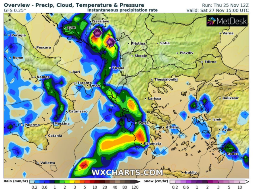Καιρός: Κακοκαιρία μέχρι και την Τρίτη με ισχυρές καταιγίδες από τα δυτικά, επικίνδυνες βροχές και στην Αττική 