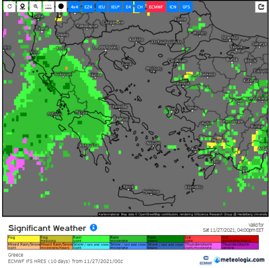 Καιρός: Καταιγίδες και χαλάζι τις επόμενες ώρες από τα δυτικά, επικίνδυνα φαινόμενα σε Πελοπόννησο, Στερεά Ελλάδα 