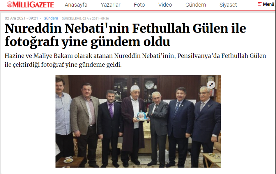 Νουρετίν Νεμπατί: Ο νέος «τσάρος» της τουρκικής οικονομίας και η σχέση του με τον πολέμιο του Ερντογάν, Φετουλάχ Γκιουλέν