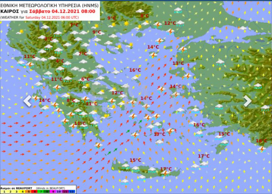 Καιρός - Γιάννης Καλλιάνος: Ισχυρές βροχές το πρωί του Σαββάτου στην Πελοπόννησο, καταιγίδες και στην Αττική