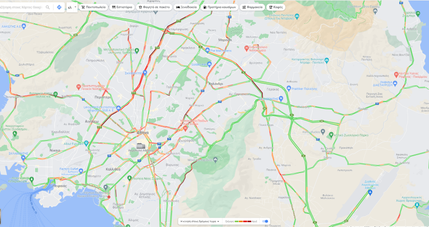 Κίνηση στους δρόμους: Η βροχή ταλαιπωρεί τους οδηγούς, πού συνεχίζονται οι καθυστερήσεις