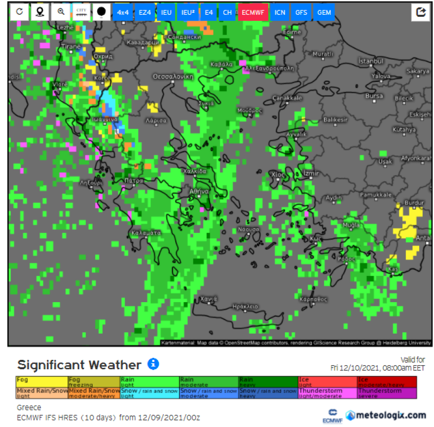Καιρός: Έτσι θα κινηθεί η κακοκαιρία τις επόμενες ημέρες, νέα επιδείνωση από το Σάββατο με ισχυρά φαινόμενα