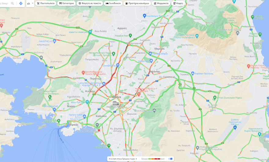 Κίνηση στους δρόμους: Μικροκαθυστερήσεις στον Κηφισό, χωρίς προβλήματα η κυκλοφορία επί της Αττικής Οδού