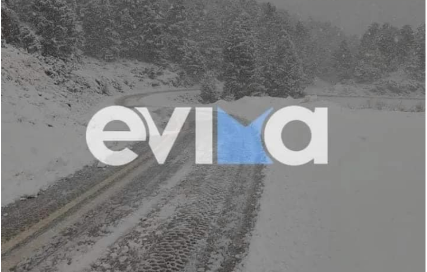 Καιρός: Πυκνή χιονόπτωση σε περιοχές της Εύβοιας, στα «λευκά» η Πάρνηθα - Καταιγίδες αύριο το πρωί στην Αττική 