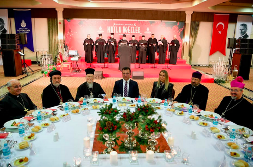 Ο Οικουμενικός Πατριάρχης στο χριστουγεννιάτικο δείπνο του Ιμάμογλου    