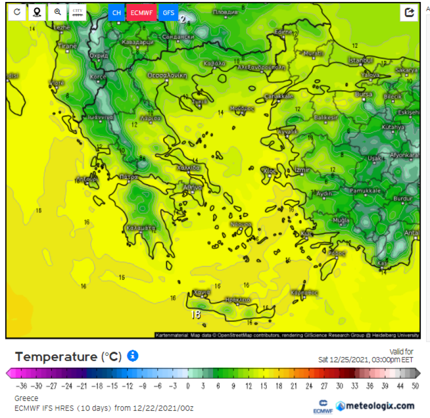 Καιρός: Χριστούγεννα με θερμοκρασίες Άνοιξης, η εξέλιξη του καιρού από αύριο 