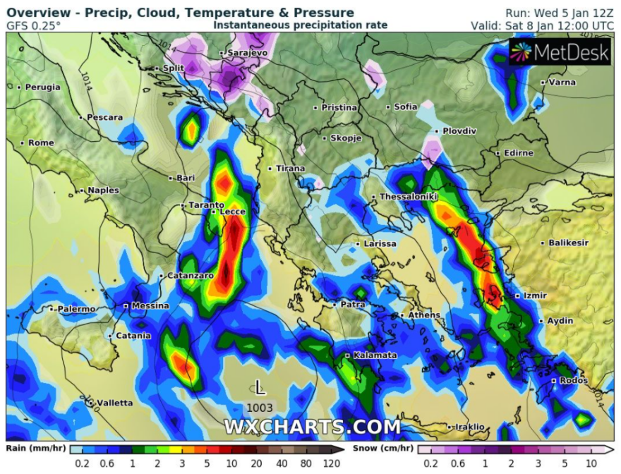 Καιρός: Παγετός στα ορεινά και ημιορεινά το πρωί των Θεοφανίων - «Χειμωνιάζει» ξανά από την Παρασκευή 