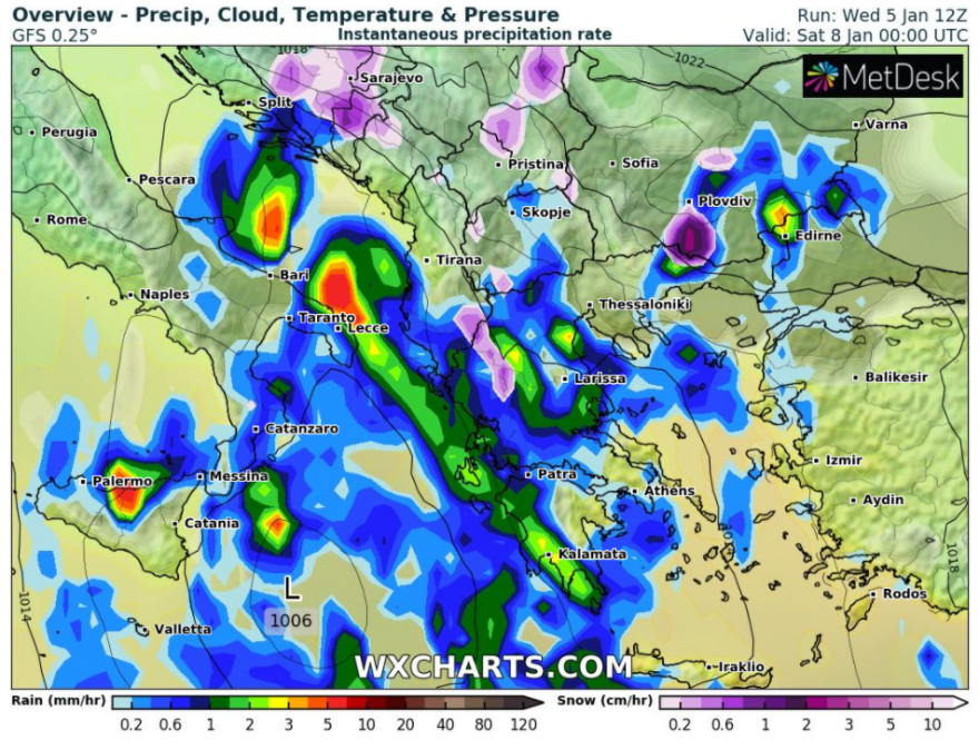 Καιρός: Παγετός στα ορεινά και ημιορεινά το πρωί των Θεοφανίων - «Χειμωνιάζει» ξανά από την Παρασκευή 