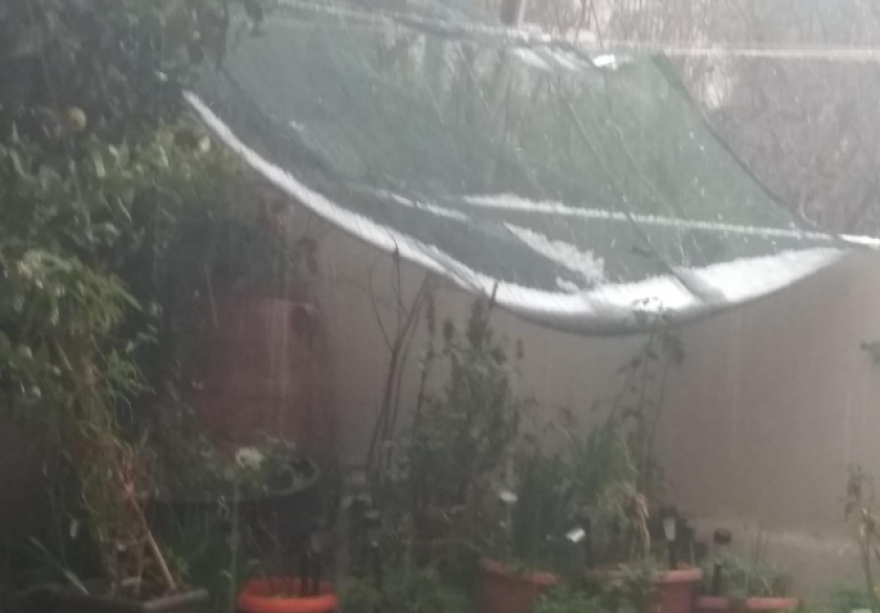 Ηράκλειο: Έριξε χαλάζι σε μέγεθος καρυδιού (φωτογραφίες)