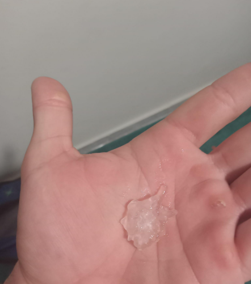 Ηράκλειο: Έριξε χαλάζι σε μέγεθος καρυδιού (φωτογραφίες)