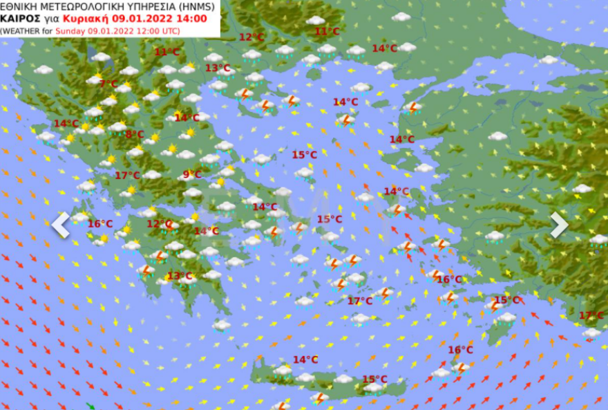 Καιρός: Βροχές και καταιγίδες σήμερα και αύριο - Πού θα κυμανθούν οι θερμοκρασίες
