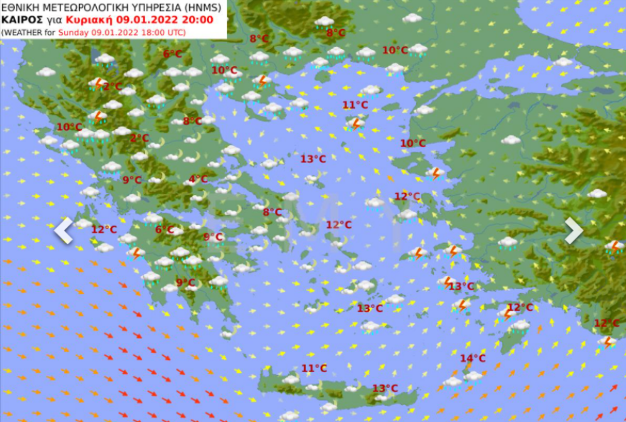 Καιρός: Βροχές και καταιγίδες σήμερα και αύριο - Πού θα κυμανθούν οι θερμοκρασίες