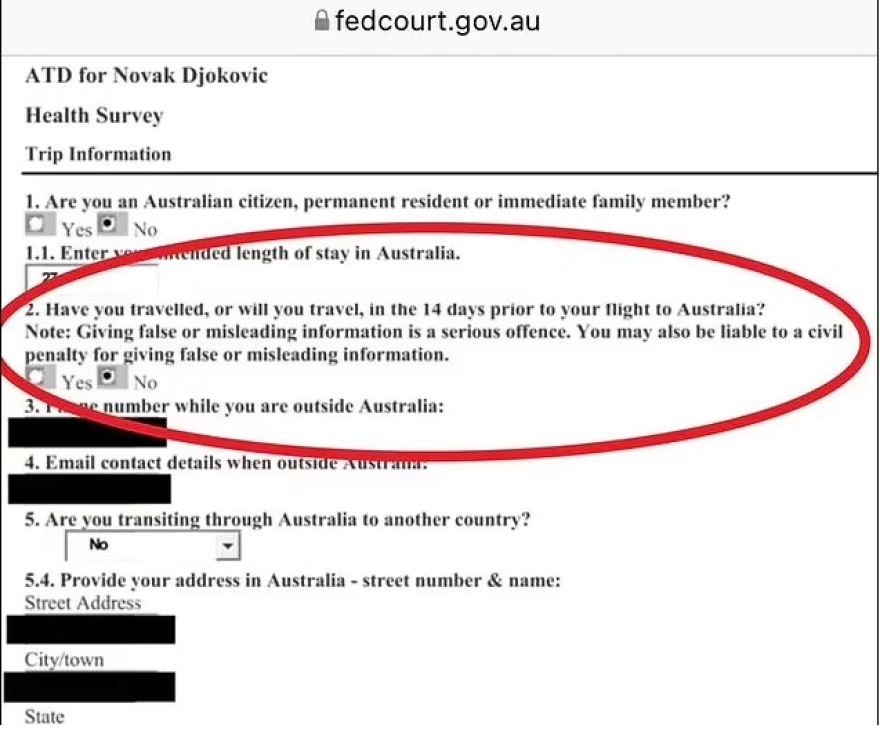 Τζόκοβιτς: Παραδέχθηκε ότι γνώριζε πως είχε κορωνοϊό και πήγε για... συνέντευξη και φωτογράφιση