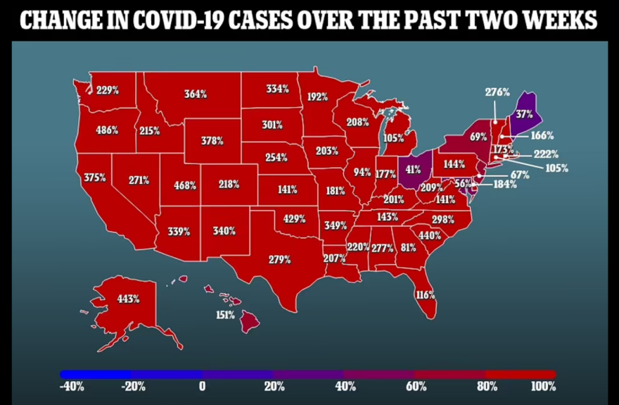 ΗΠΑ: Αύξηση των θανάτων αλλά επιπέδωση στα κρούσματα με τους επιστήμονες να ρίχνουν την ευθύνη στη Δέλτα