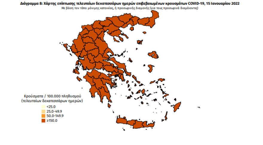 Στα 17.447 τα νέα κρούσματα κορωνοϊού, 686 οι διασωληνωμένοι, 78 θάνατοι 