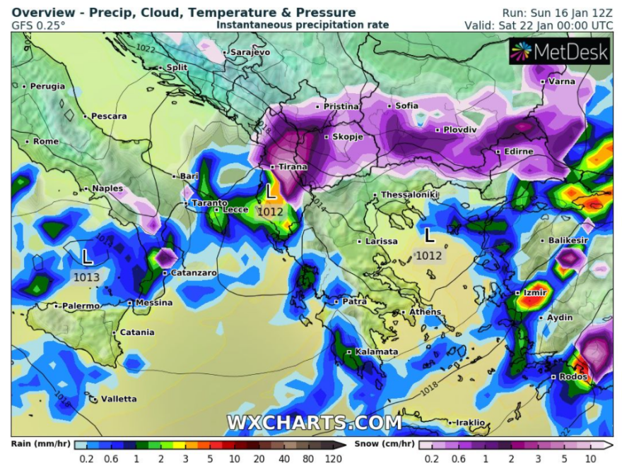 Καιρός: Βροχές σήμερα στα δυτικά - Έρχονται διαδοχικές ψυχρές εισβολές