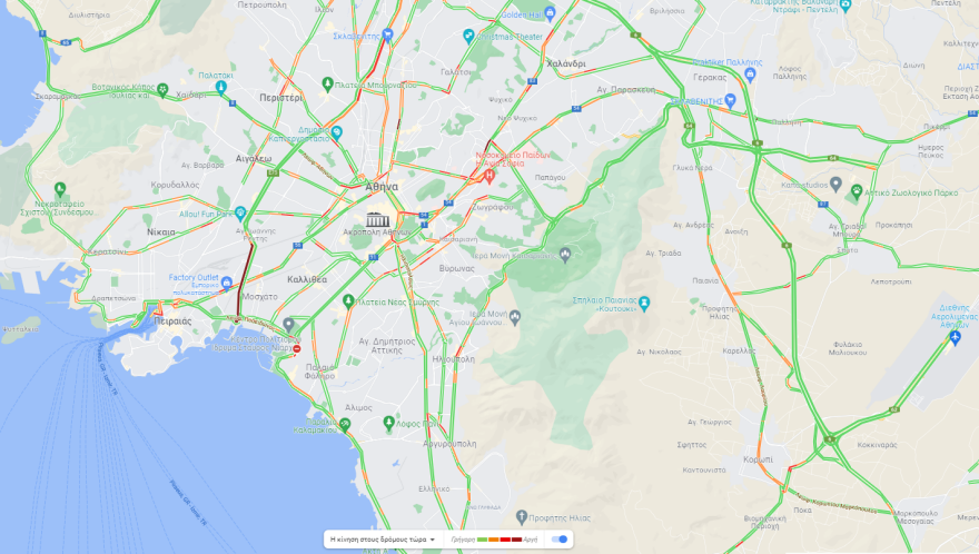 Κίνηση στους δρόμους: Χωρίς μποτιλιάρισμα το ανοδικό ρεύμα του Κηφισού, πού συνεχίζονται οι καθυστερήσεις