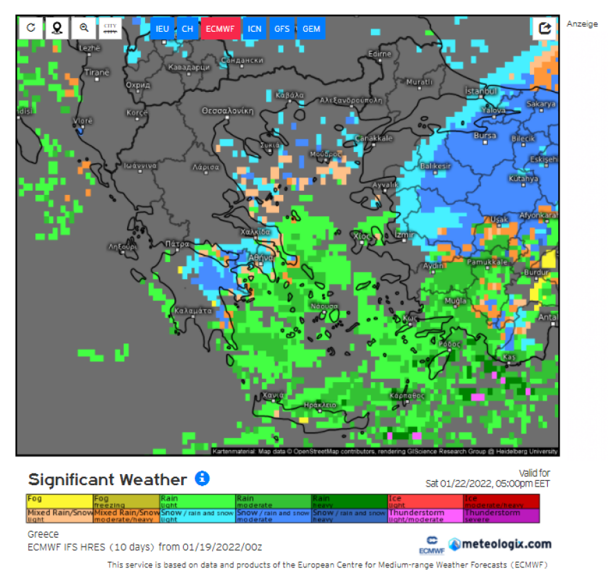 Καιρός: Χιόνια στην Αθήνα από το Σάββατο, έρχεται κακοκαιρία διαρκείας με εξαήμερο δριμύ ψύχος σε όλη τη χώρα